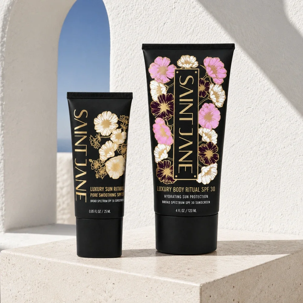 Saint Jane Luxury Sun Ritual Face + Body Mineral Sunscreen SPF 30 Duo